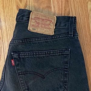 VTG 501 Levi’s 31 w faded black
